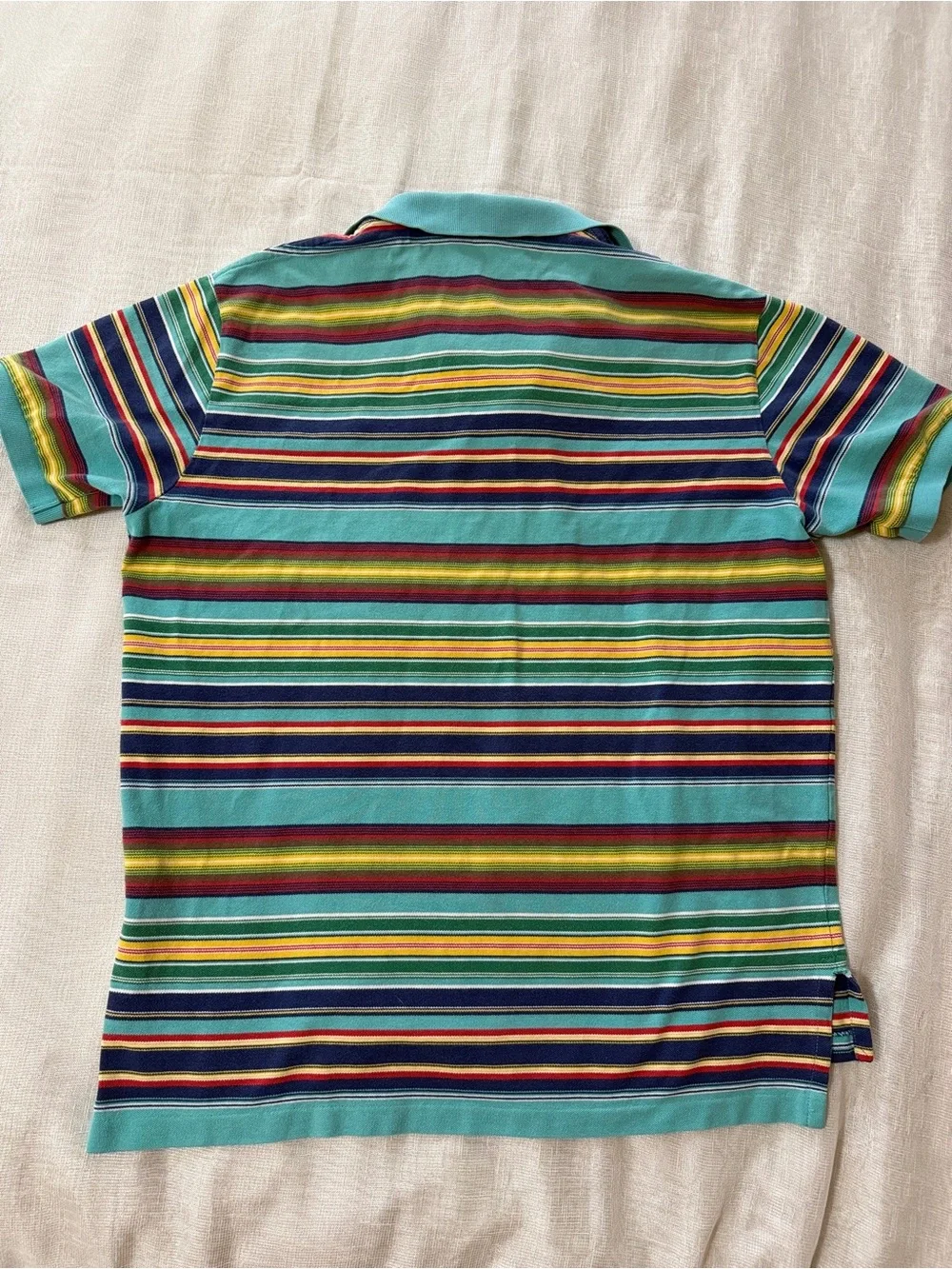 Vintage 90s Polo by Ralph Lauren “Serape Blanket” Multi-Stripe Polo Shirt - XL
